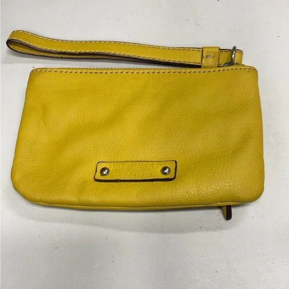 Nine West Vibrant Yellow Wristlet - Picture 2 of 3